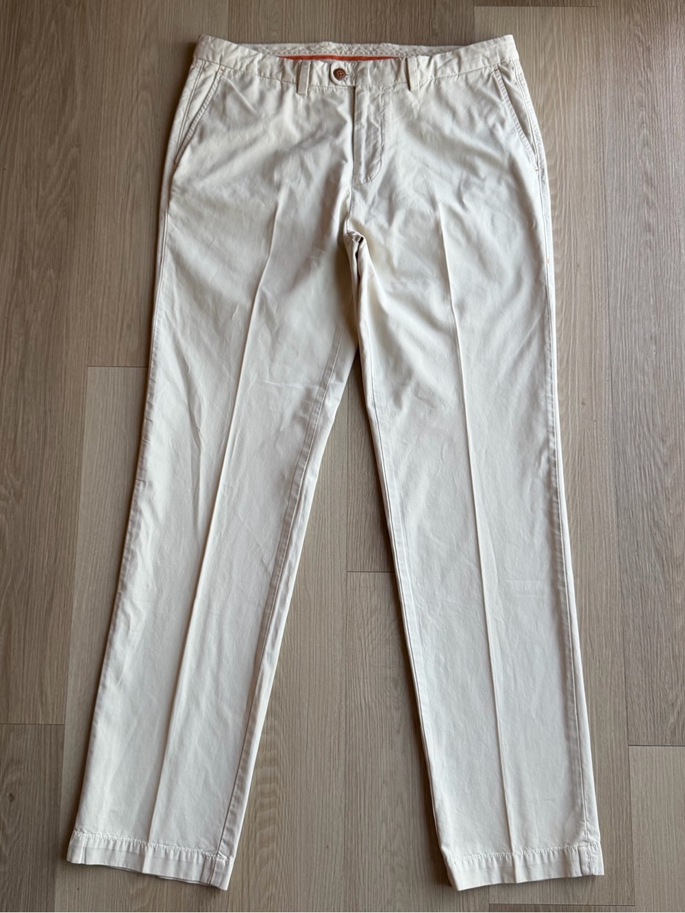 Tommy Bahama Men's Beige Pima Cotton Twill Chino Pants 34x34